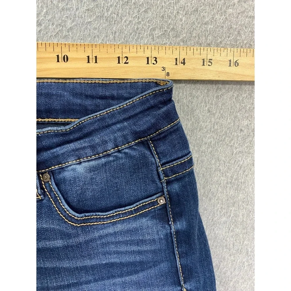 BKE Denim Stella High Rise Ankle Skinny Jeans Womens 27 (27x28.5) Stretch Blue